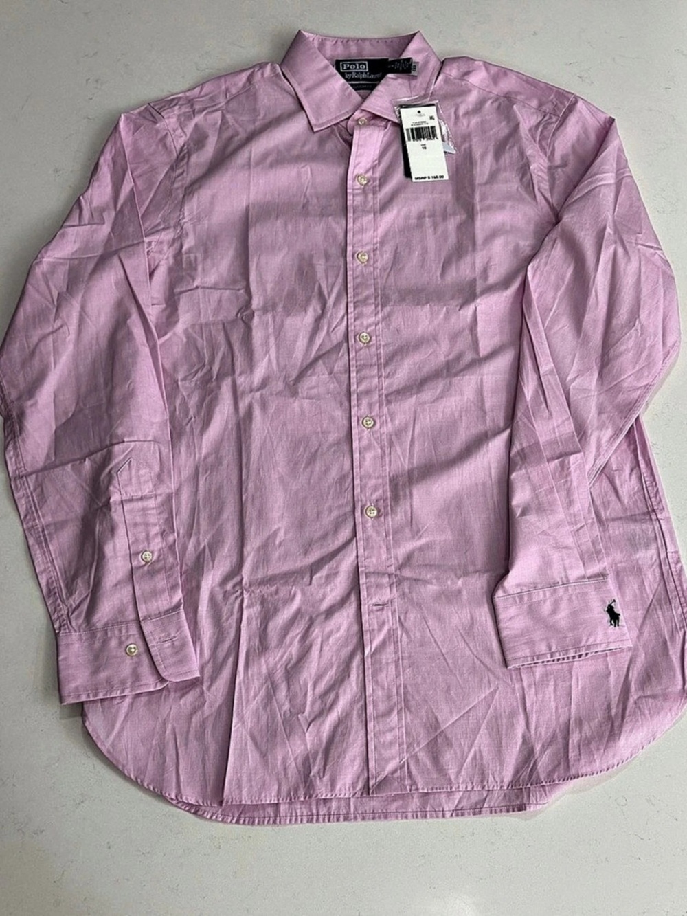 Polo Ralph Lauren Custom Fit Oxford Shirt Pink Button Down Size 16